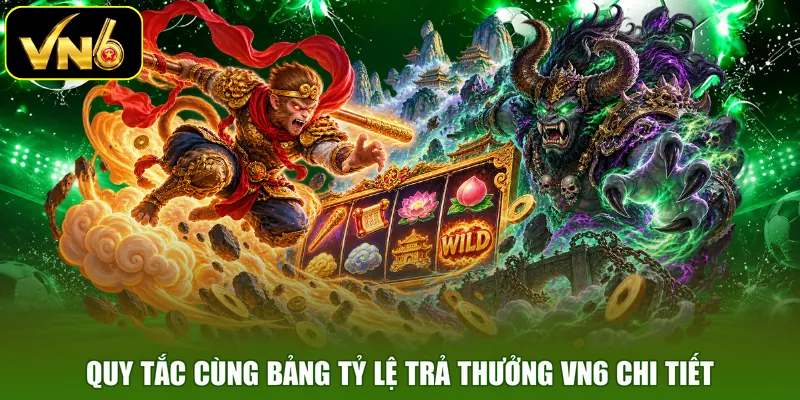 Quy tắc cùng bảng tỷ lệ trả thưởng VN6 chi tiết